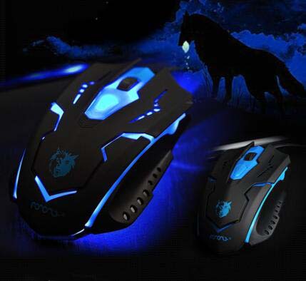 3KEYS 800-2400DPI Glowing USB wired gaming mouse 